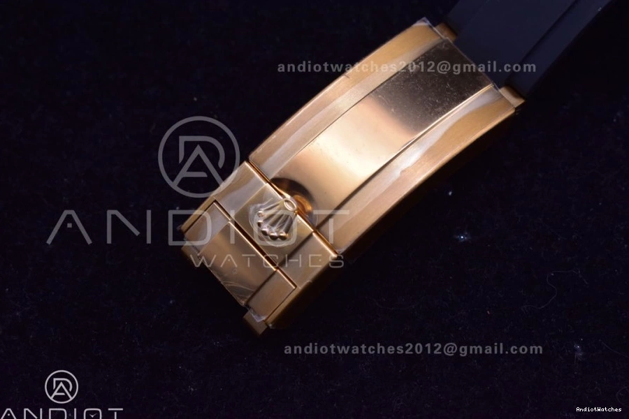 Yacht-Master Bezel 1:1 Rubber 1224 Black Ceramic Strap Best Black on 3D EyeCatching 42mm VS VSF Edition 226658 0401